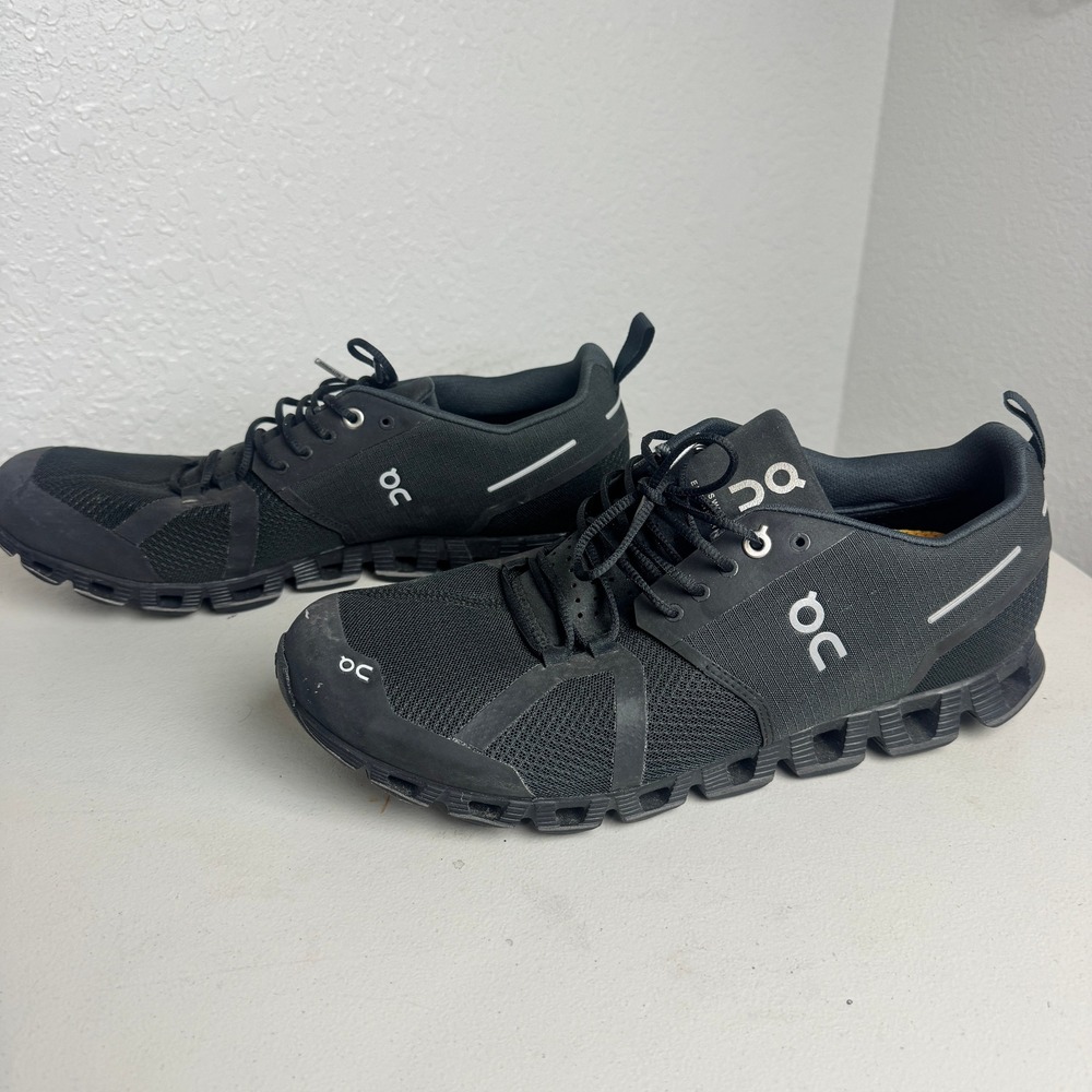On Running Cloud Waterproof Black Running Shoes Womens US 11 EUR 43 Athletic